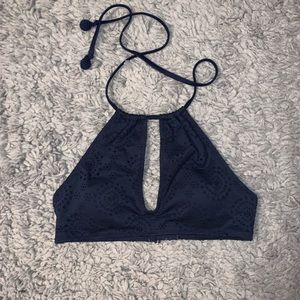 Aerie navy bikini top